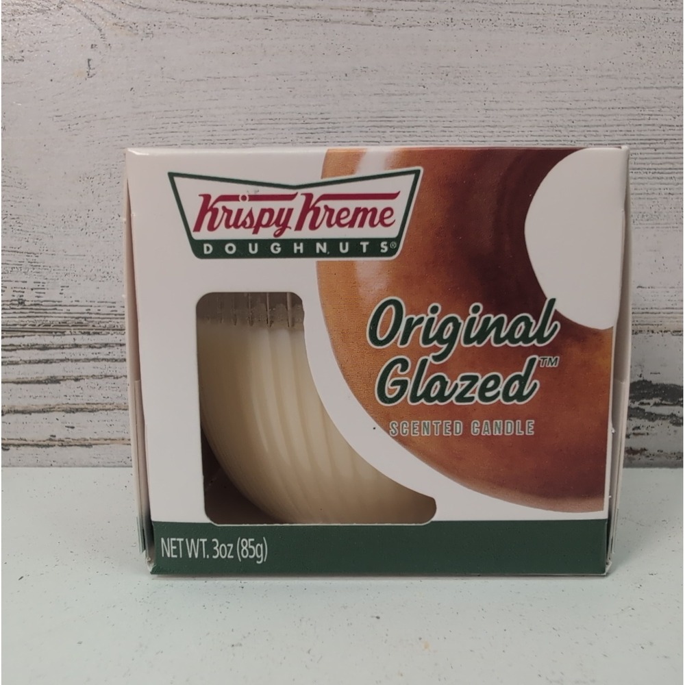 Krispy Kreme Original Glazed‎ Scented Candle 3 oz Jar Burns up to 25 HRS